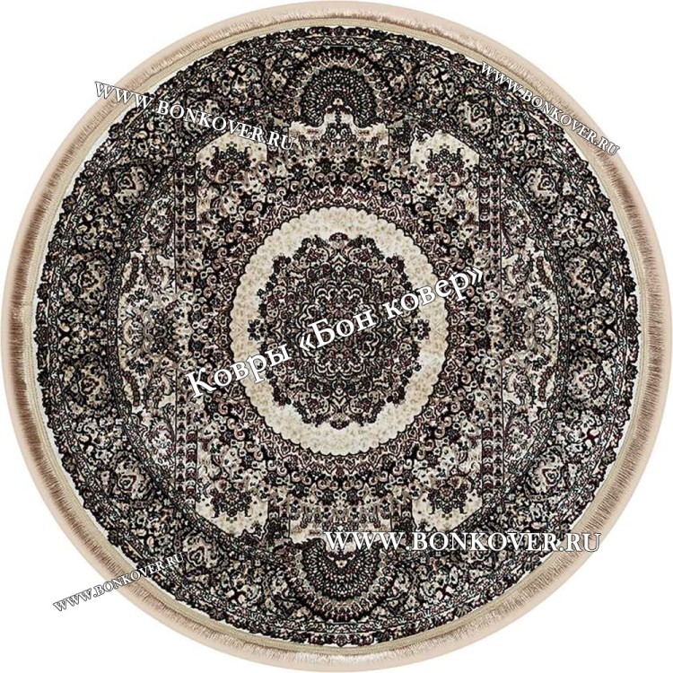 Круглый Ковер Медальон Турция Бежевый