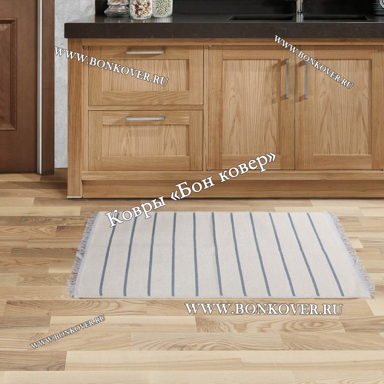 Хлопковый Безворсовый Коврик В Полоску Дизайн 29906