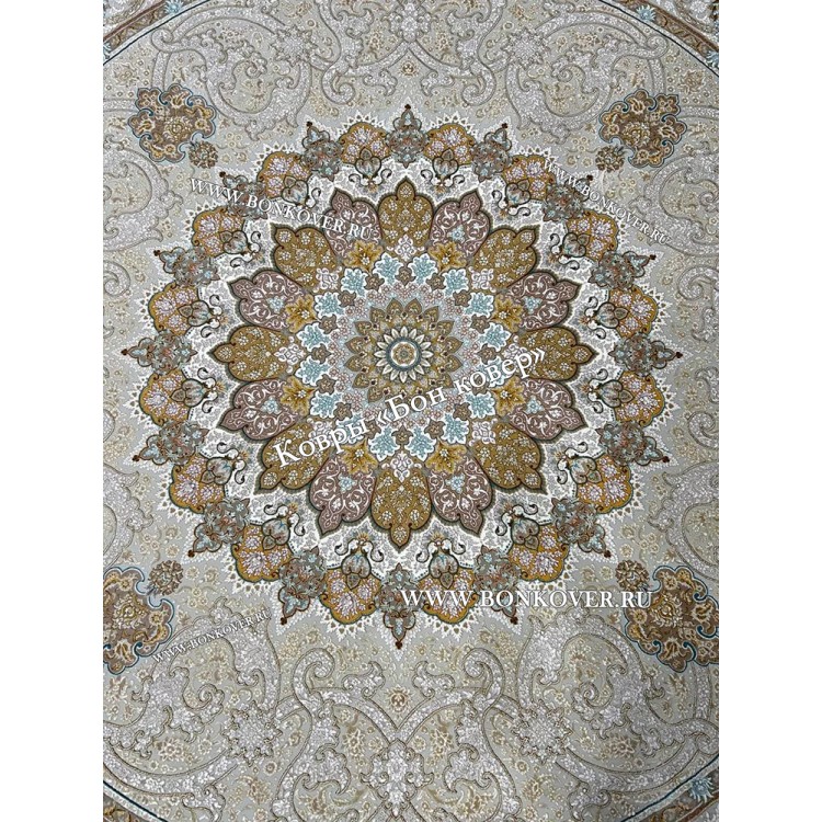 Восточный Ковер Для Гостиной Дизайн 30546 Круг