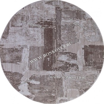 Турецкий Ковер Для Гостиной Дизайн 06 Бежево-Коричневый Круг