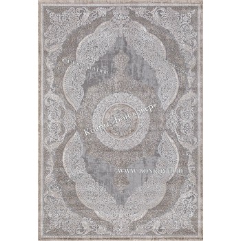 Классический ковер дизайн 85 Серый с коричневым