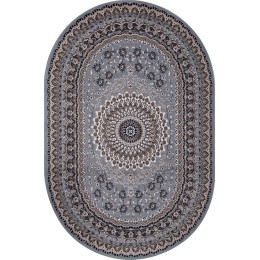 Ковер Sierra D504 BLUE-BROWN 2 Овал